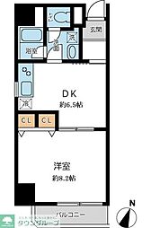 オーキッドレジデンス千葉中央 1DKの間取図画像