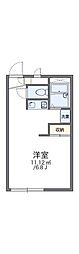 レオパレスオグラ 1Kの間取図画像