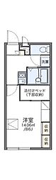 レオパレスマメゾン 1Kの間取図画像