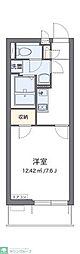 レオパレスクレイノFORET3 1Kの間取図画像