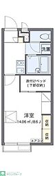 レオパレスウィングコートヤチヨ 1Kの間取図画像