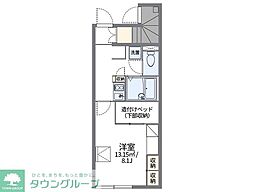 レオパレス西ノ前 1Kの間取図画像