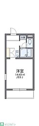 レオパレスエース2 1Kの間取図画像