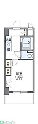 レオパレス伸夫 1Kの間取図画像