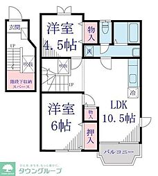 ドエルフォーラム五番館 2LDKの間取図画像