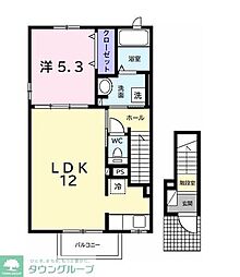 セイバリーヒルズ 1LDKの間取図画像