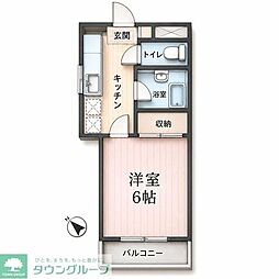 メゾン・セキセイ 1Kの間取図画像