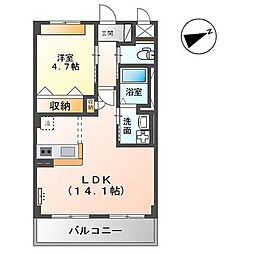 シクーロ 1LDKの間取図画像