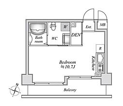 リエス千葉新宿 ワンルームの間取図画像