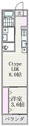 フォーサイト千葉寺 1LDKの間取図画像
