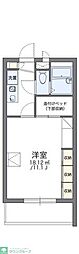 レオパレスリベェール 1Kの間取図画像