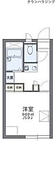 レオパレス海援隊 1Kの間取図画像