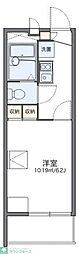 レオパレスエクセル都町 1Kの間取図画像