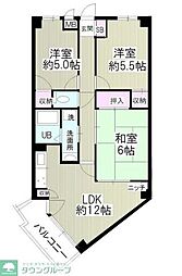 SCヒルズ稲毛 3LDKの間取図画像