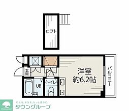 AKビル 1LDKの間取図画像