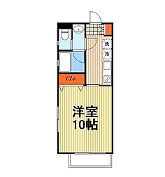 ローズレジデンス千葉ファースト 1Kの間取図画像