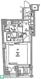 エルフラット板橋 1Kの間取図画像