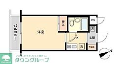 プレール要町 1Kの間取図画像