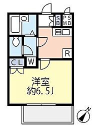 グランヴァン板橋本町エコヴェルデ 1Kの間取図画像