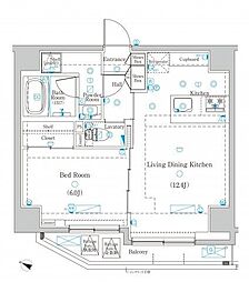 DIPS東十条駅前RESIDENCE 1LDKの間取図画像