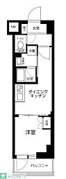 ハーモニーレジデンス六義園 1DKの間取図画像