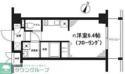 パルメゾン見次公園 1Kの間取図画像