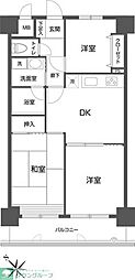 グリーンフィールド大山 3DKの間取図画像