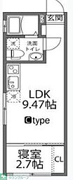 ラヴィージェ赤羽 4階1LDKの間取り
