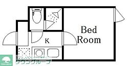 Decor　Blocco　Oyama　Due 4階1Kの間取り