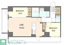 S-RESIDENCE高島平asolea 7階2LDKの間取り