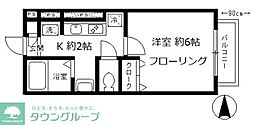 東京メトロ南北線 赤羽岩淵駅 徒歩9分の賃貸アパート 1階1Kの間取り