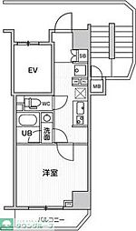 LUNIQ高島平 4階1Kの間取り
