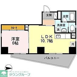 スティル・Ｍ 2階1LDKの間取り