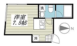 ＣＲＥＡＬ板橋氷川町 4階ワンルームの間取り
