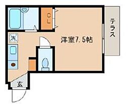 ＡＩマンション 1階1Kの間取り