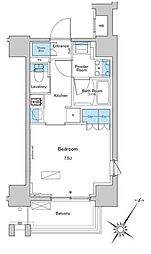 ルフォンプログレ南大塚 9階1Kの間取り