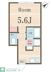 プライムガーデン東武練馬 102 1階1Kの間取り