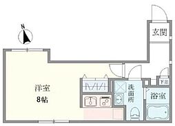 ブランシェ要町 1階1Kの間取り