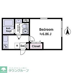 aLATO　Oyama 3階1Kの間取り