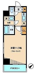 アクシス池袋 12階1Kの間取り