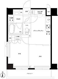 ルーブル中板橋伍番館 3階2DKの間取り