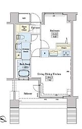 レジディアタワー上池袋（タワー棟） 7階1LDKの間取り