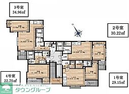 La-CreaLKI 203 2階1LDKの間取り