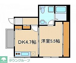 Garden Terrace CASA 1階1DKの間取り