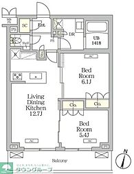間取図画像 2LDK