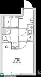 グランパーク大山 1Kの間取図画像