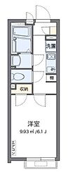 クレイノ白藤 1Kの間取図画像