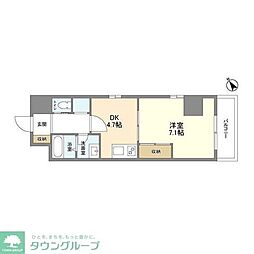 オーキッドレジデンス板橋 1DKの間取図画像