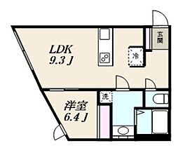 Ra Grande板橋本町 1LDKの間取図画像