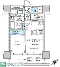 PREMIST板橋 1LDKの間取図画像